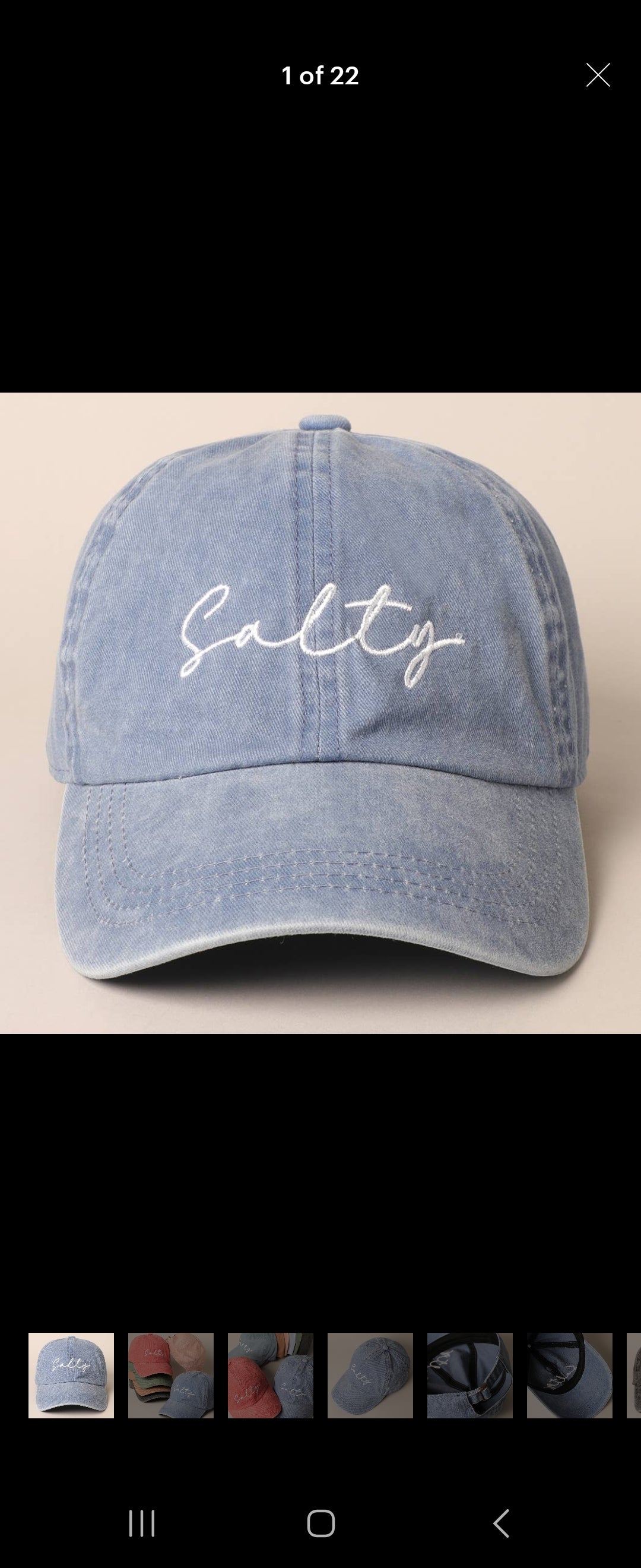 Salty Baseball Cap