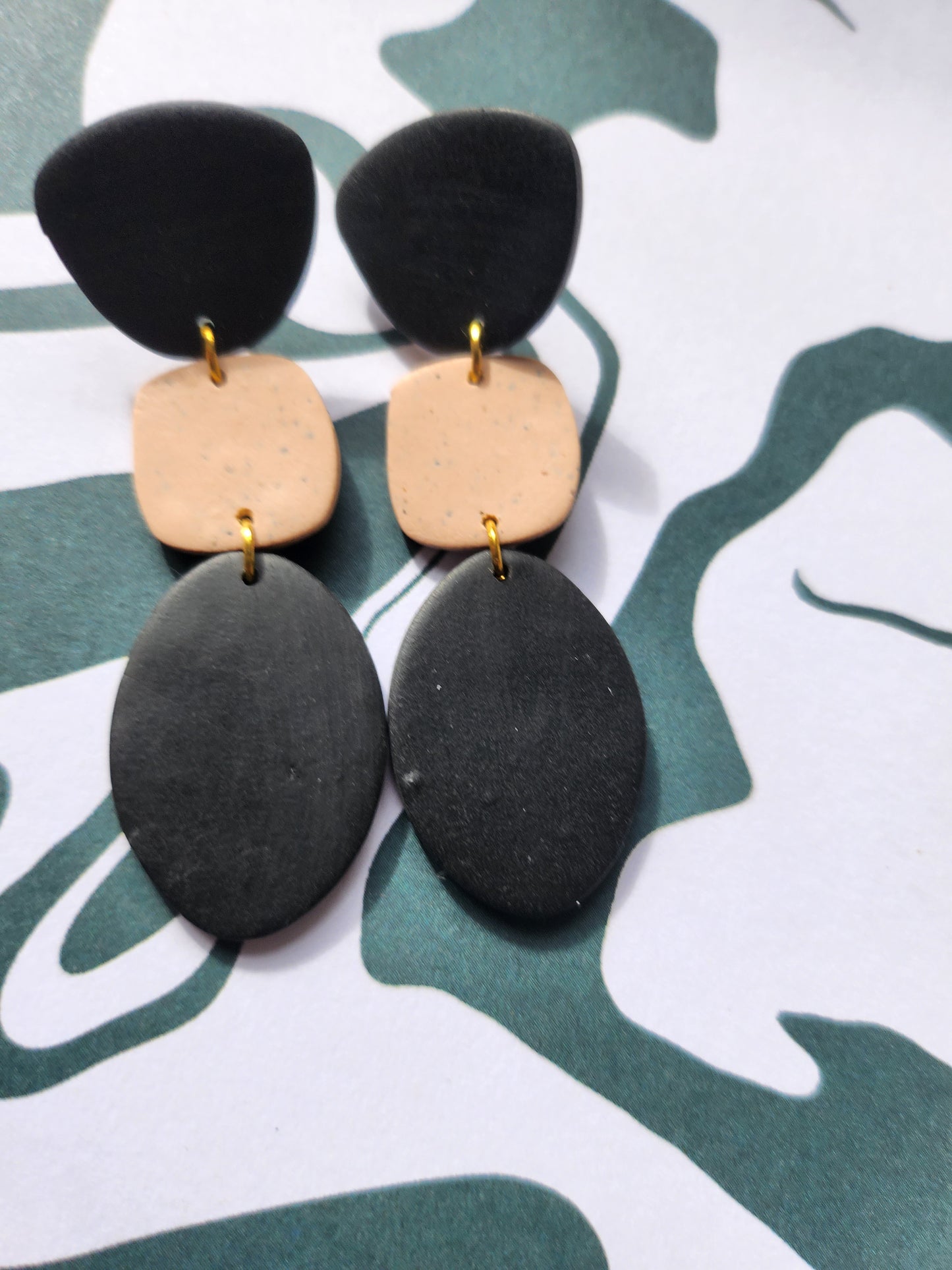 Black and Tan dangles #2