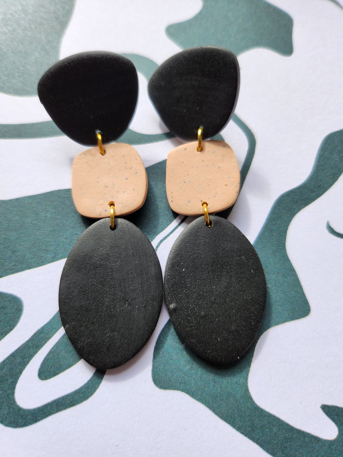 Black and Tan dangles #2